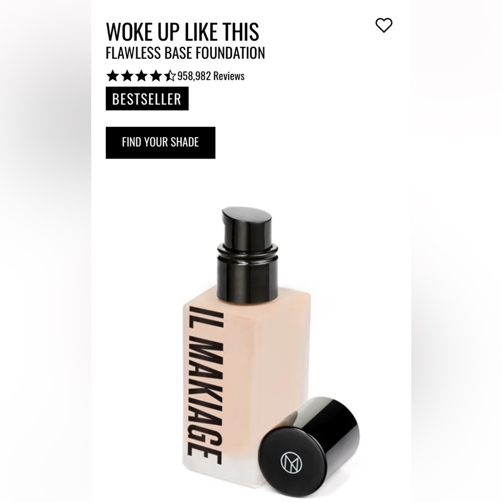 IL MAKIAGE WOKE UP LIKE THIS 035 Flawless Base Foundation 1oz/30ml New with Box
